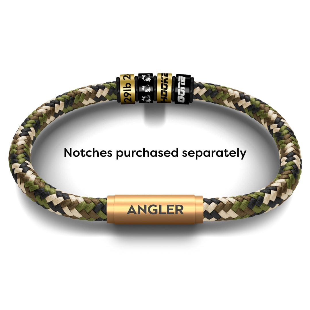 ANGLERS NOTCH Bracelet (Viper Camo with Brass Clasp)