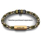 ANGLERS NOTCH Bracelet (Viper Camo with Brass Clasp)