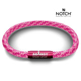 Against Breast Cancer Candy Floss Cord NOTCH Bracelet