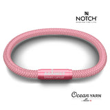 Against Breast Cancer Powder Pink OceanYARN NOTCH Bracelet