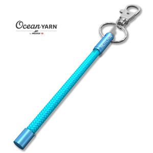 Sustainable OceanYarn NOTCH Tale - Aqua Marine with blue aluminium ends