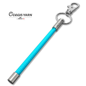 Sustainable OceanYarn NOTCH Tale - Aqua Marine with stainless steel ends