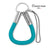 Aqua Marine OceanYARN Loop Phone Dangler with stainless steel ends