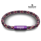 BADASS MOTHER RUNNER NOTCH Bracelet Goose with Purple Clasp