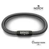 BADASS MOTHER RUNNER NOTCH Bracelet Orca with Black Clasp
