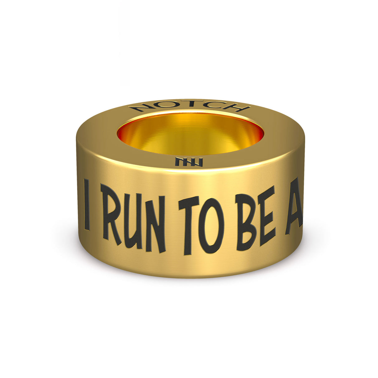 I RUN TO BE A BADASS NOTCH Charm