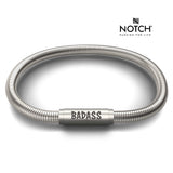 BADASS MOTHER RUNNER NOTCH Bracelet Signature with Stainless Steel Clasp