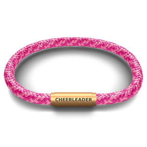 CHEERLEADER NOTCH Bracelet (Candy Floss with Brass Clasp)