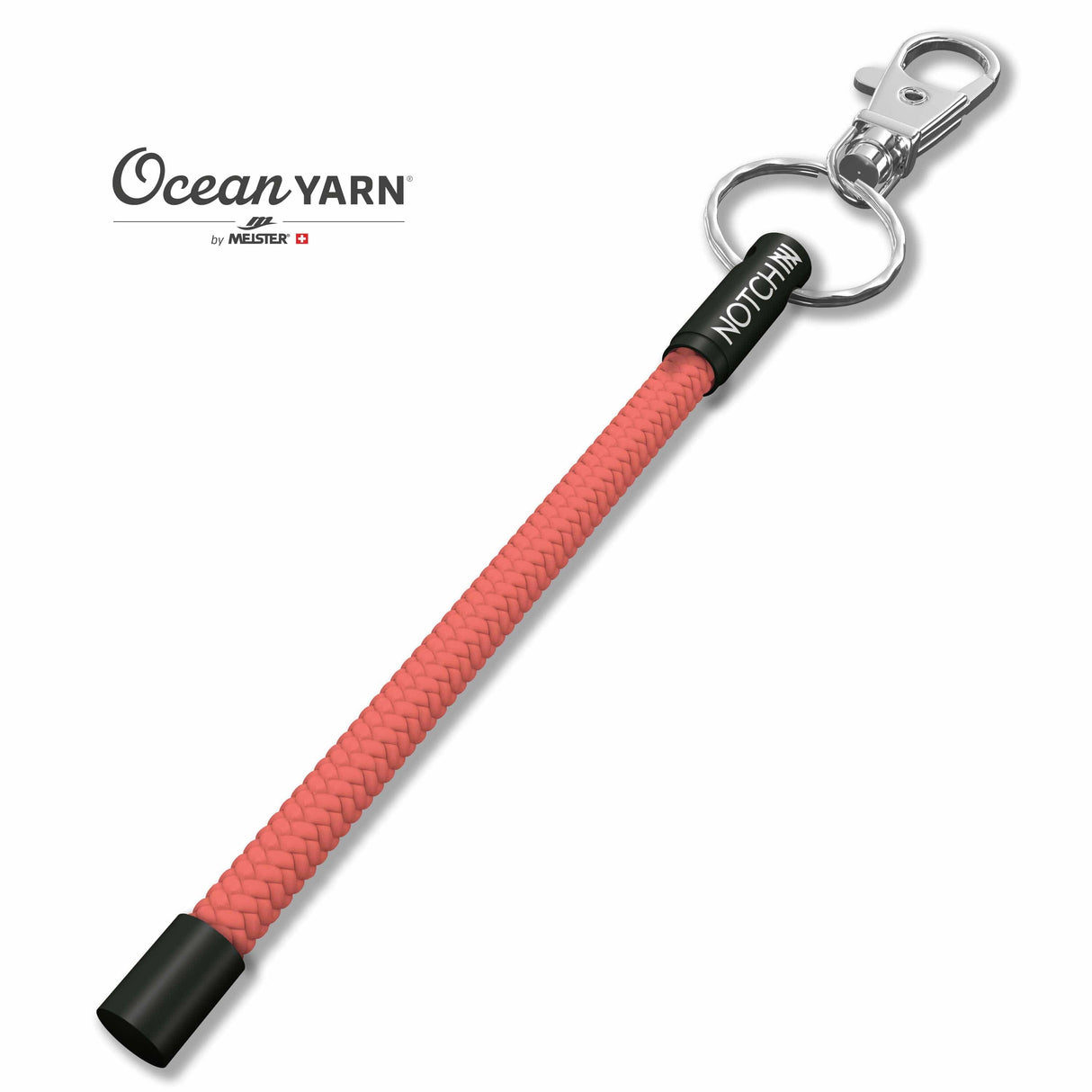 Sustainable OceanYarn NOTCH Tale - Coral with black aluminium ends