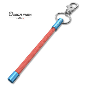 Sustainable OceanYarn NOTCH Tale - Coral with blue aluminium ends