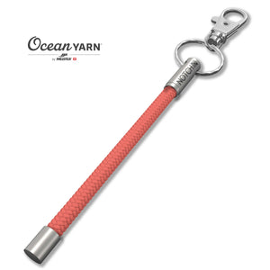 Sustainable OceanYarn NOTCH Tale - Coral with stainless steel ends