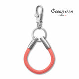 Sustainable OceanYarn NOTCH Loop - Coral with stainless steel ends