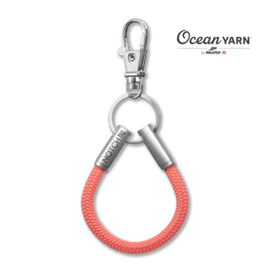 Sustainable OceanYarn NOTCH Loop - Coral with stainless steel ends