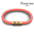 This Woman Runs OceanYarn NOTCH Bracelet - Coral Crush with Brass Clasp