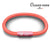 This Woman Runs OceanYarn NOTCH Bracelet - Coral Crush with Pink Clasp