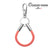 Sustainable OceanYarn NOTCH Loop - Coral with stainless steel ends