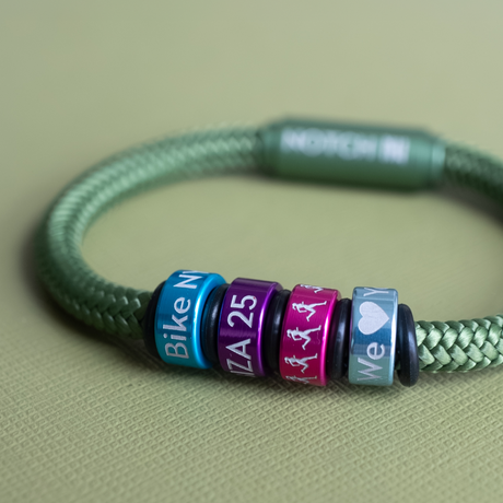 Solid Green Cord NOTCH Bracelet
