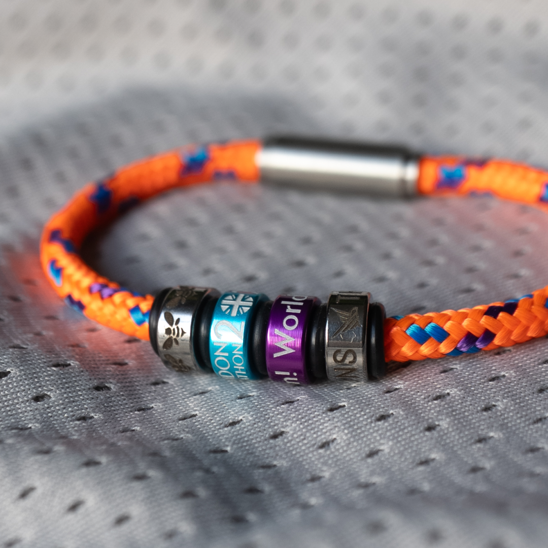 Tiger Orange Cord NOTCH Bracelet