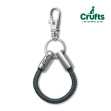 Official Crufts Green Cord NOTCH Loop with stainless steel ends