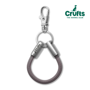 Crufts Official Grey Cord NOTCH Loop with stainless steel ends