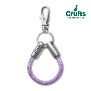 Crufts Official Lilac Cord NOTCH Loop with stainless steel ends