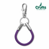 Official Crufts Purple Cord NOTCH Loop with stainless steel ends