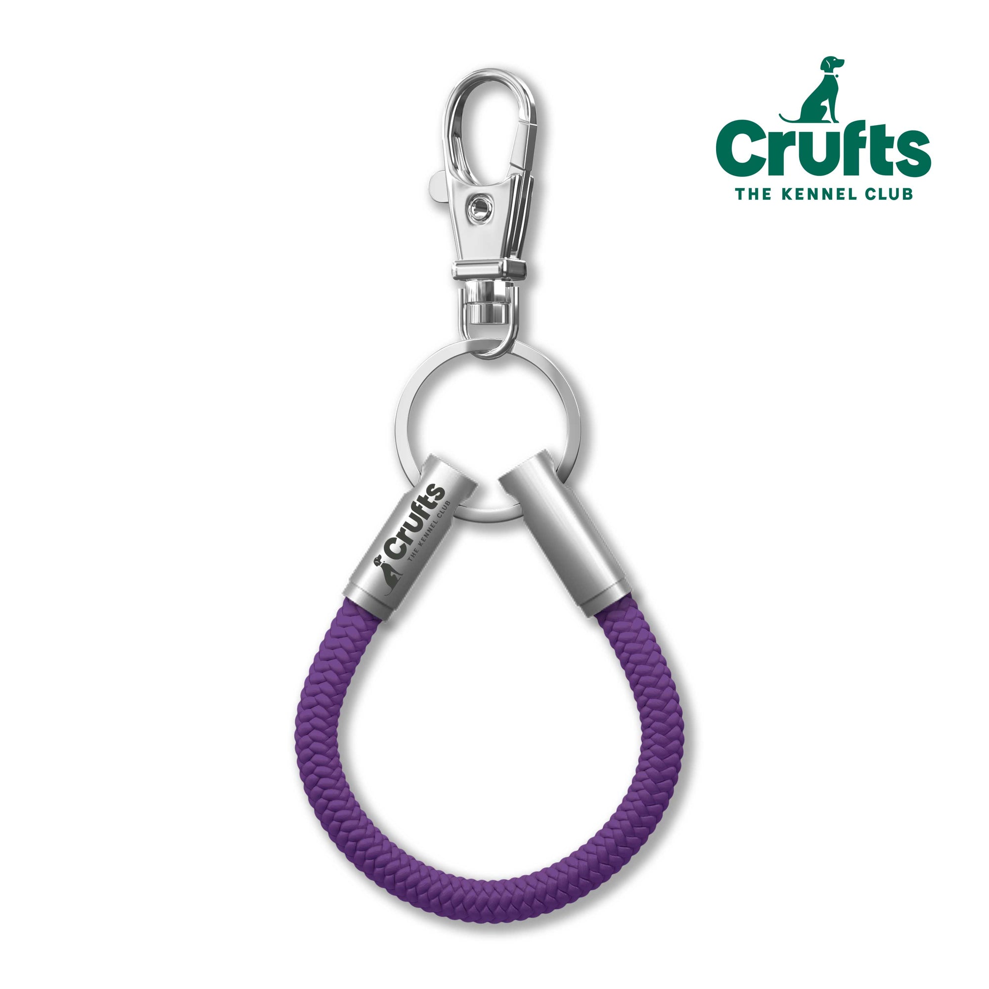 Official Crufts Purple Cord NOTCH Loop with stainless steel ends