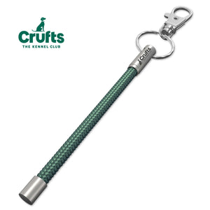 Crufts Official Green Cord NOTCH Tale with stainless steel ends