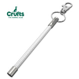 Official Crufts White Cord NOTCH Tale with stainless steel ends