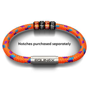 EQUINOX24 NOTCH Bracelet (Premium Tiger Orange Sports Cord)