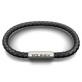 EQUINOX24 NOTCH Bracelet (Premium Black Leather)