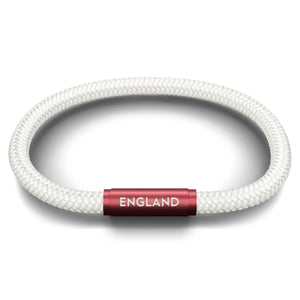 England Women's White Football NOTCH Bracelet