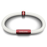 England Women's Football Notch & White England Bracelet