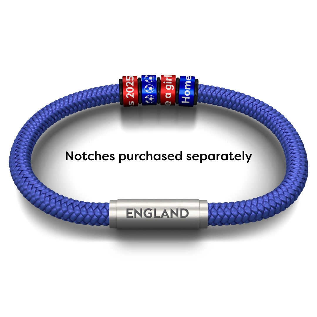 England Women's Blue Football NOTCH Bracelet
