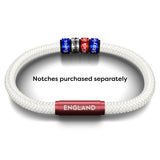 England Women's White Football NOTCH Bracelet