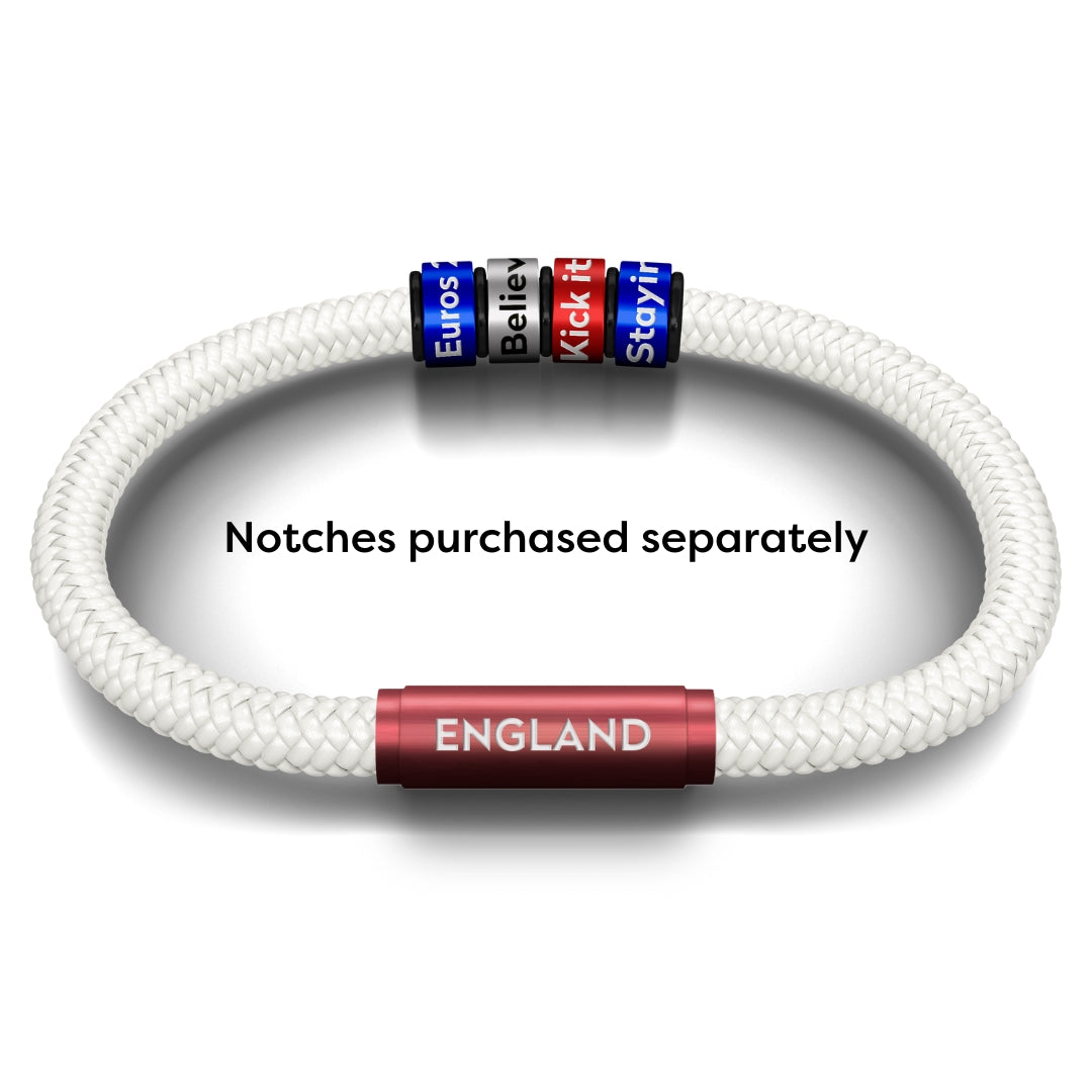 England Women's White Football NOTCH Bracelet