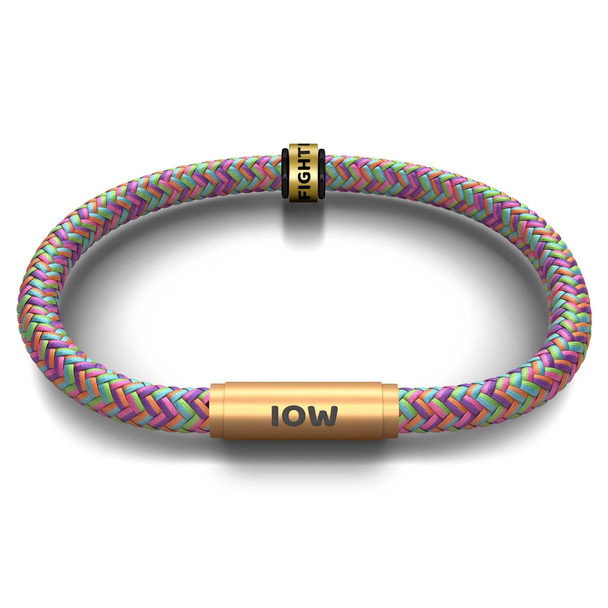 FESTIVAL BRACELET WITH FREE ARTISTE NOTCH CHARM (Summer Rainbow with Brass Clasp)