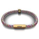 FESTIVAL BRACELET WITH FREE ARTISTE NOTCH CHARM (Summer Rainbow with Brass Clasp)