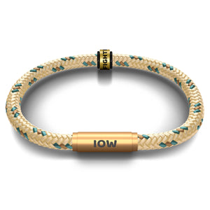 FESTIVAL BRACELET WITH FREE ARTISTE NOTCH CHARM (Creme de La Creme with Brass Clasp)