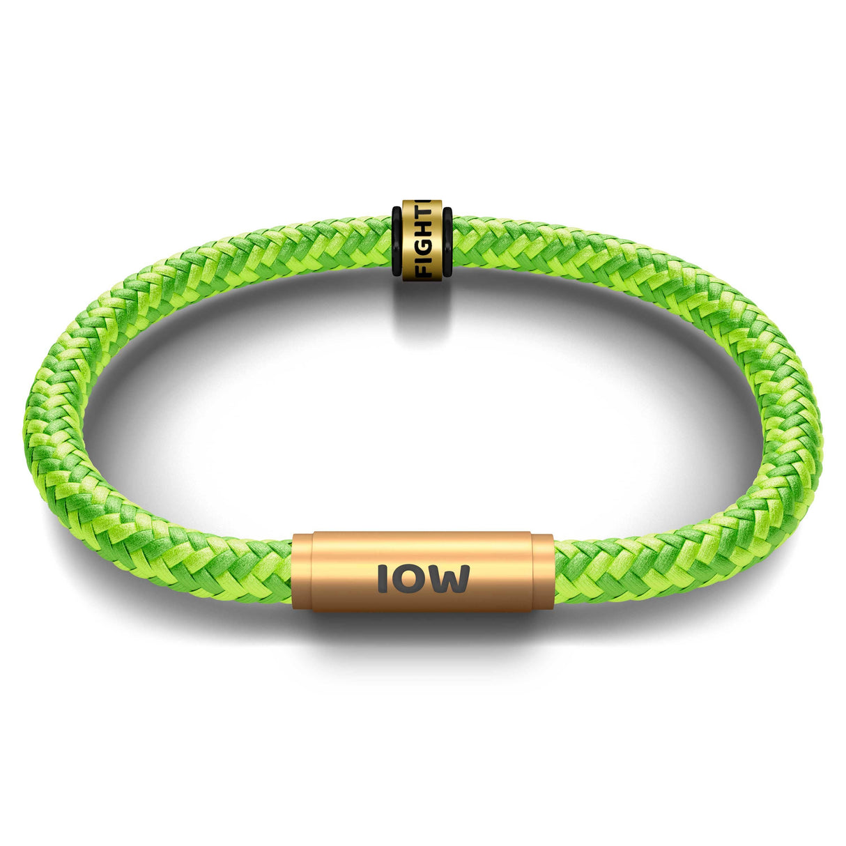FESTIVAL BRACELET WITH FREE ARTISTE NOTCH CHARM (Lime Fizz with Brass Clasp)