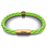 FESTIVAL BRACELET WITH FREE ARTISTE NOTCH CHARM (Lime Fizz with Brass Clasp)