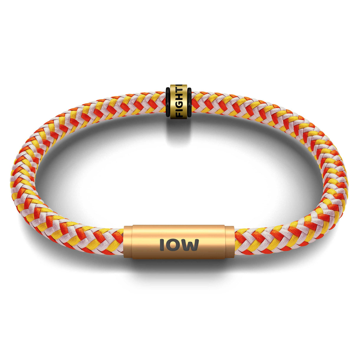 FESTIVAL BRACELET WITH FREE ARTISTE NOTCH CHARM (Peach Melba with Brass Clasp)