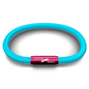 OCEANYARN FLYING DOGS NOTCH BRACELET (AQUA)