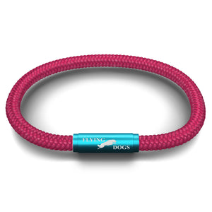 OCEANYARN FLYING DOGS NOTCH BRACELET (HOT PINK)