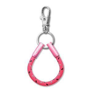 Flamingo Pink Cord NOTCH Loop with pink aluminium ends