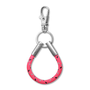 Flamingo Pink Cord NOTCH Loop with stainless steel ends