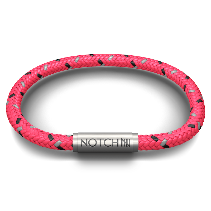 Flamingo Pink Cord NOTCH Bracelet