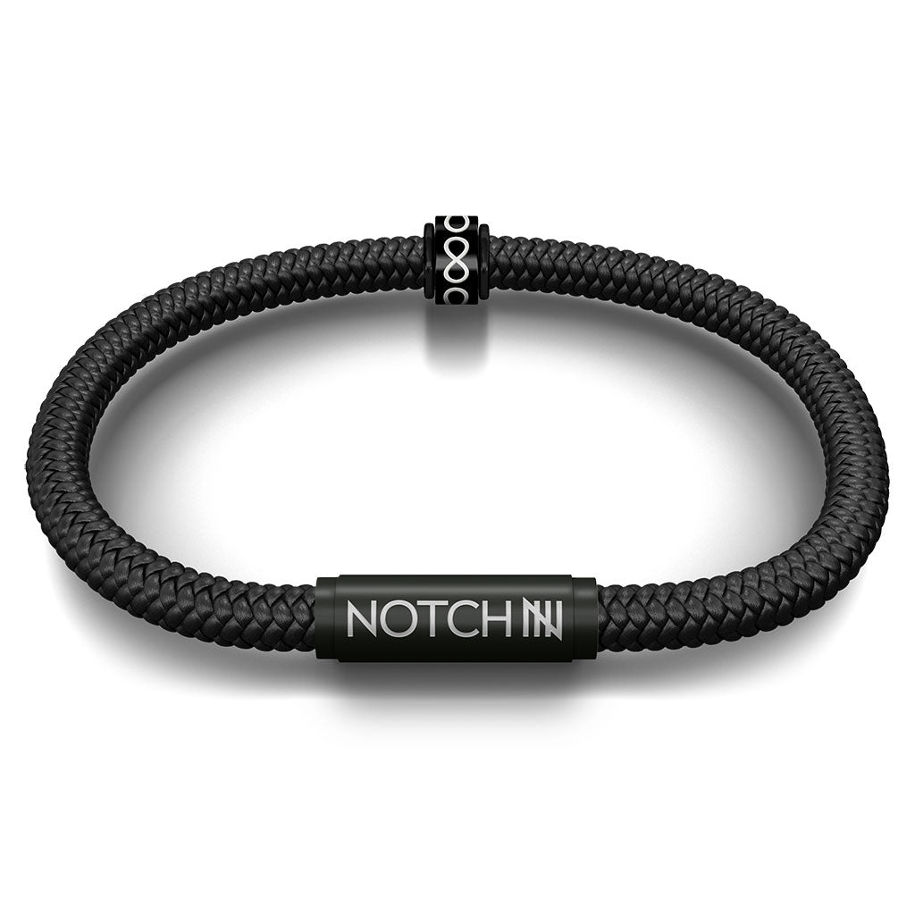 Infinity Cord Bracelet with Black Clasp