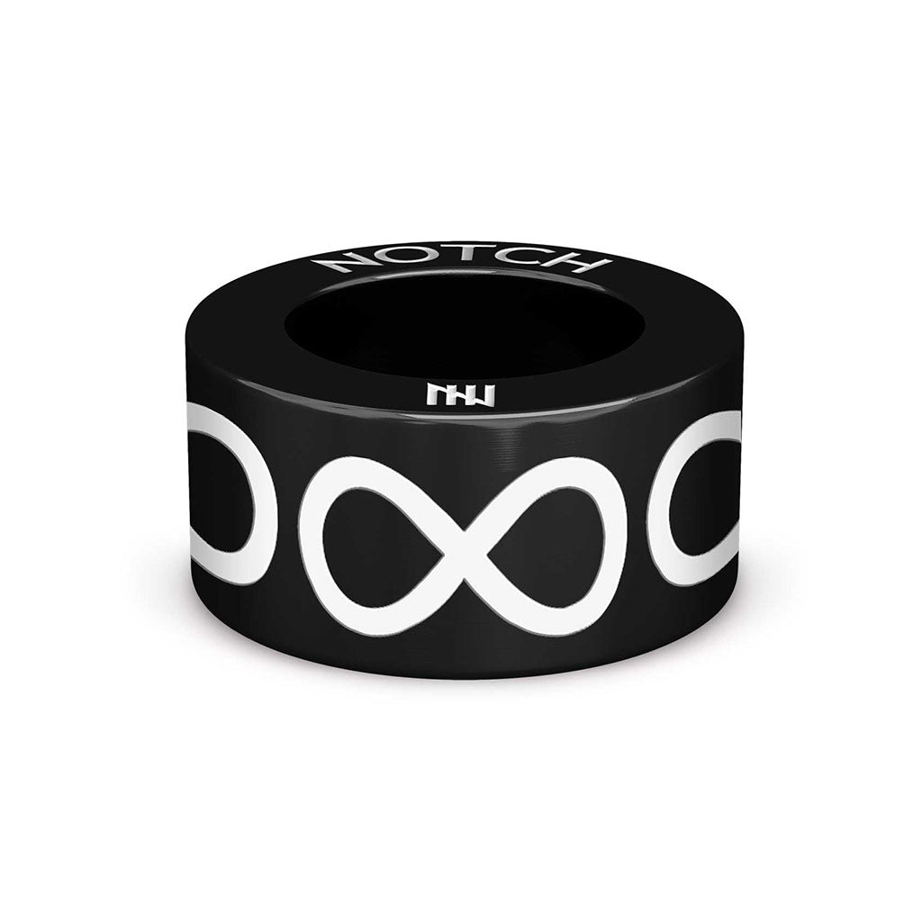 Infinity Leather Bracelet with Stainless Steel Clasp
