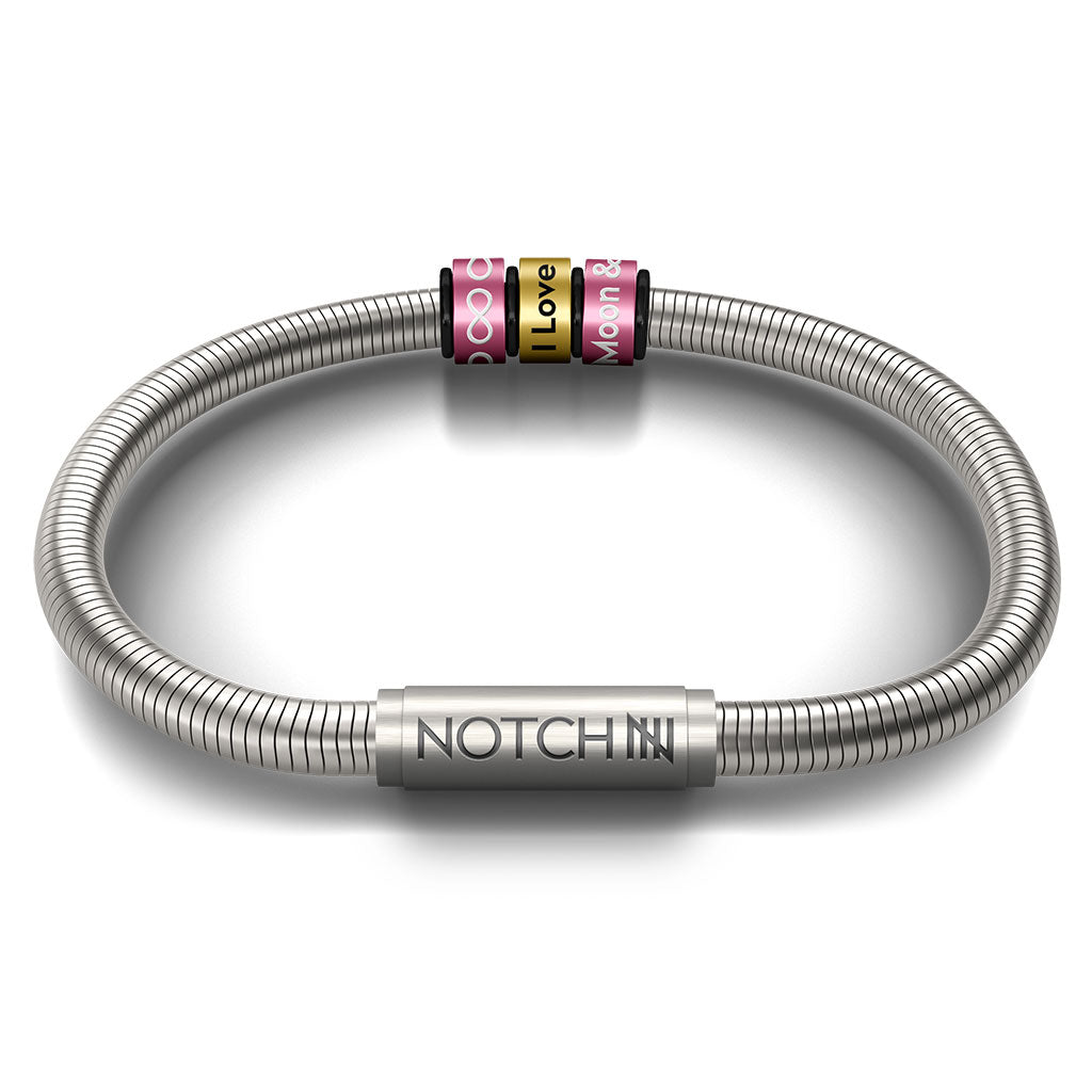 Infinity Signature Bracelet With Stainless Steel Clasp